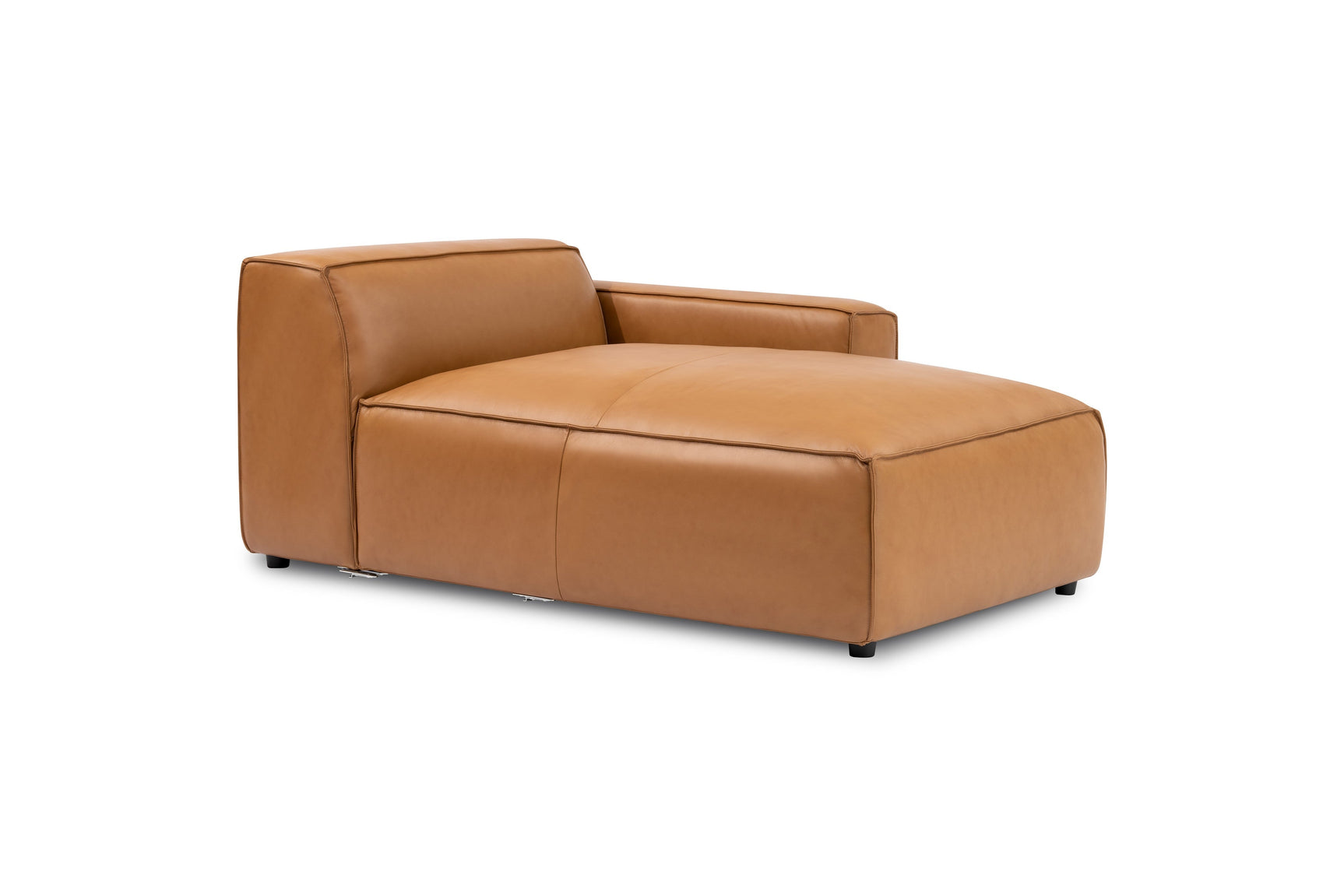 Nathan Leather Right Chaise Sofa Module