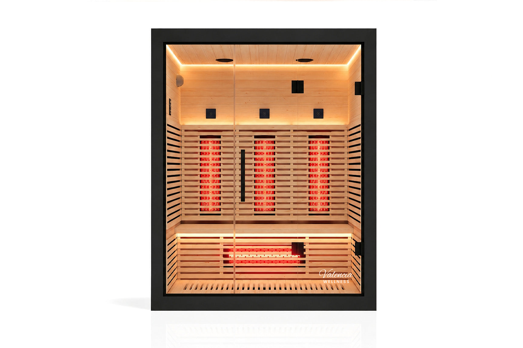 Valencia Aura™ 3-Person Full Spectrum Infrared Sauna | Low-EMF Hemlock