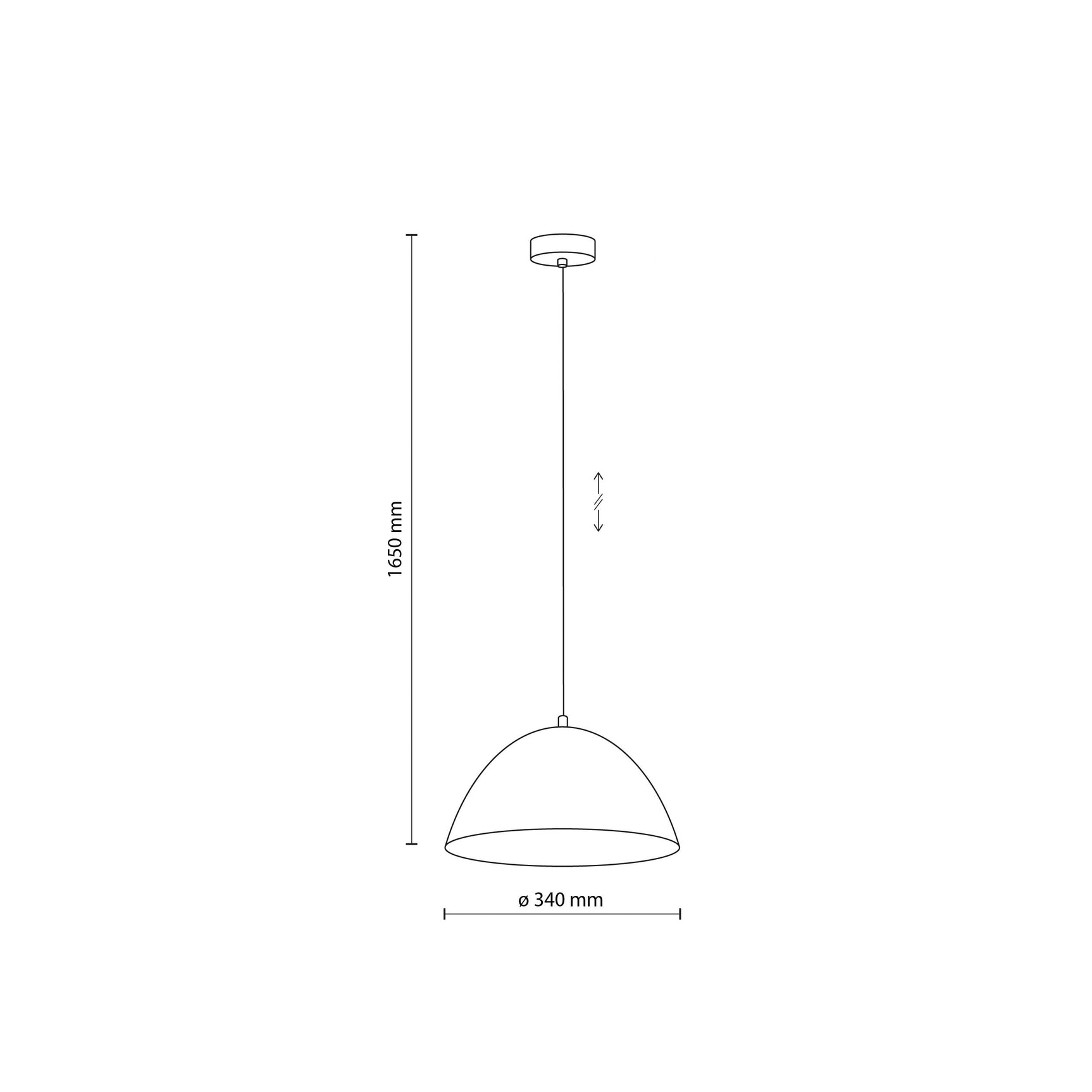 FARO Mid-Century Modern Pendant Ceiling Light Fixture for Kitchen Island, Dining Room & Living Room