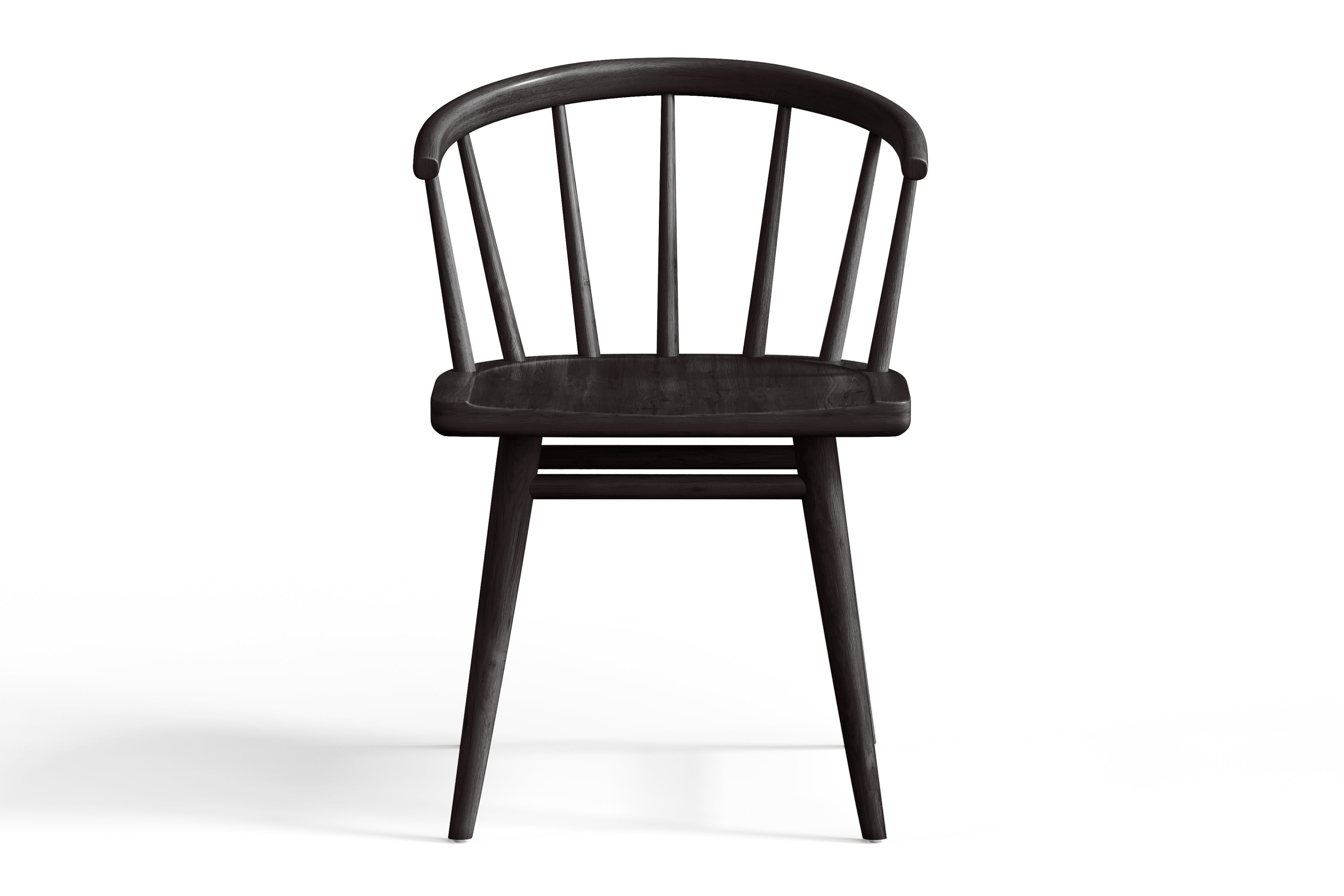 Valencia Lauryn Wood Dining Chair, Black