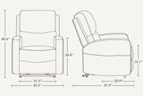 Hector Leather Power Lift Recliner Chair