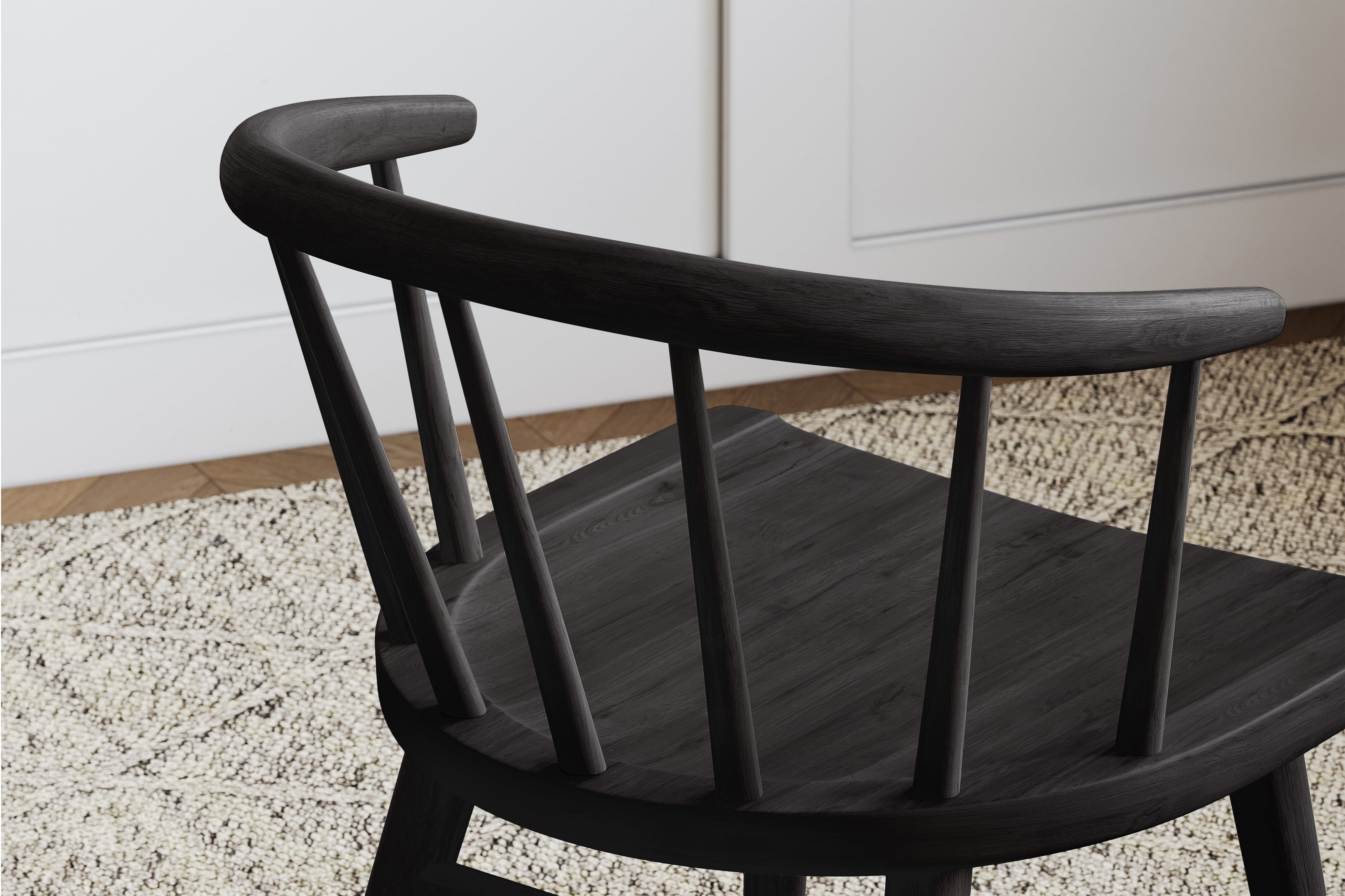 Valencia Lauryn Wood Dining Chair, Black