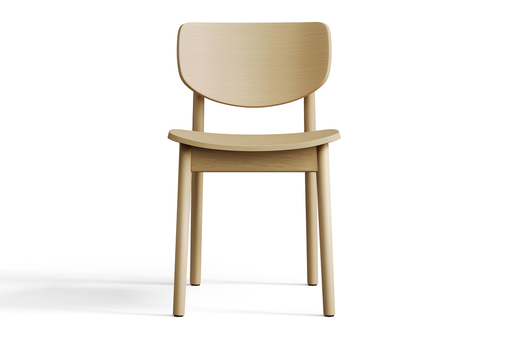 Valencia Simone Wood Dining Chair, Natural