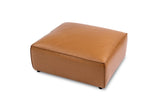 Nathan Leather Ottoman