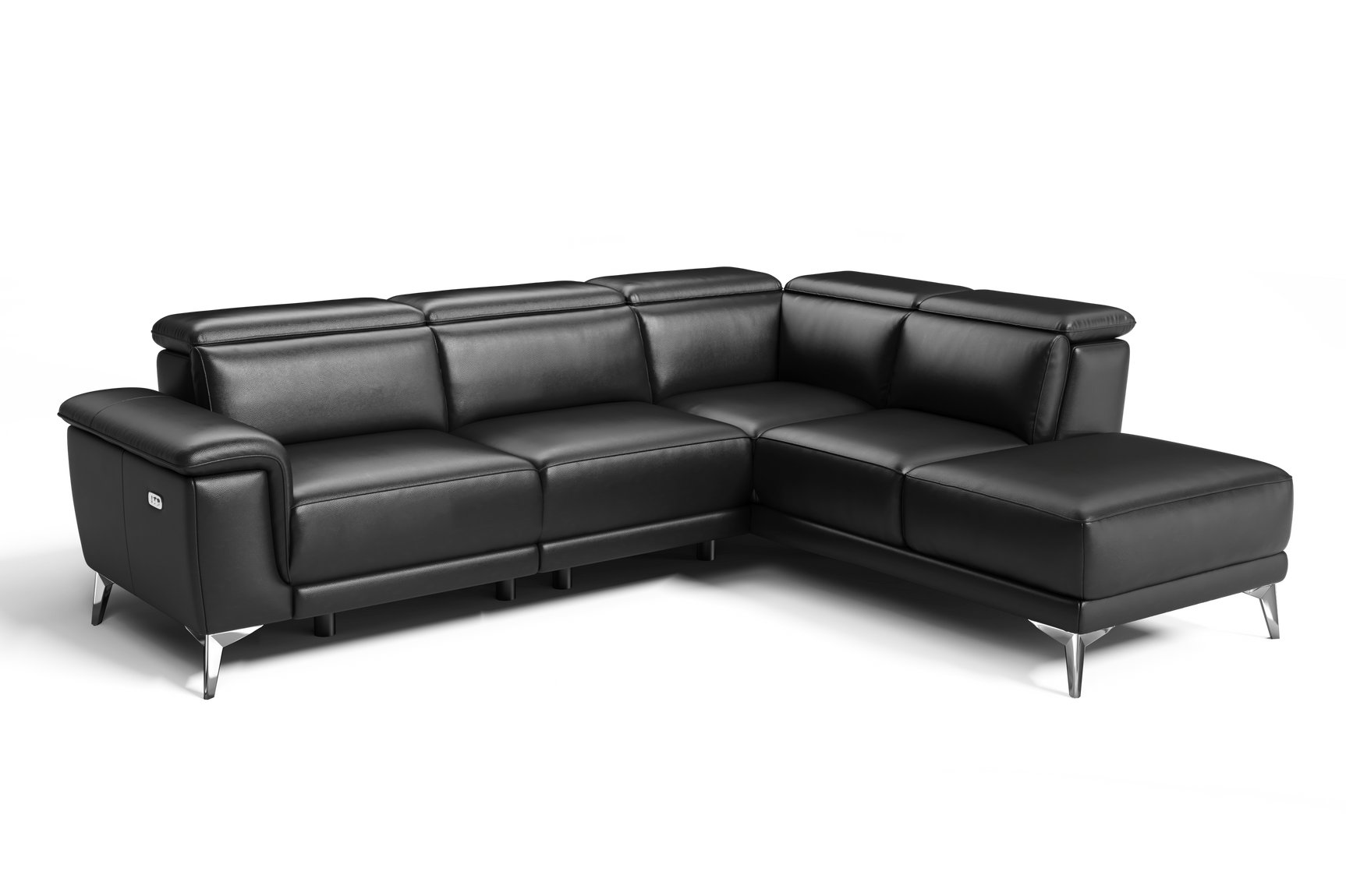 Pista Leather Reclining Sectional Sofa