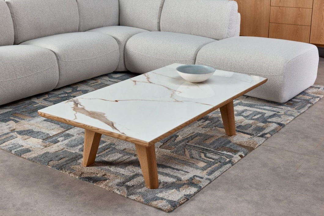 Valencia Eleonora Ceramic Coffee Table, Natural