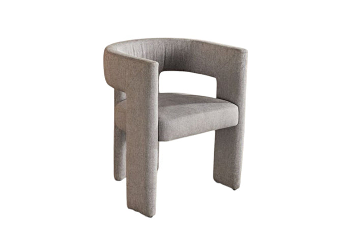 Valencia Andrea Fabric Dining Chair, Light Grey