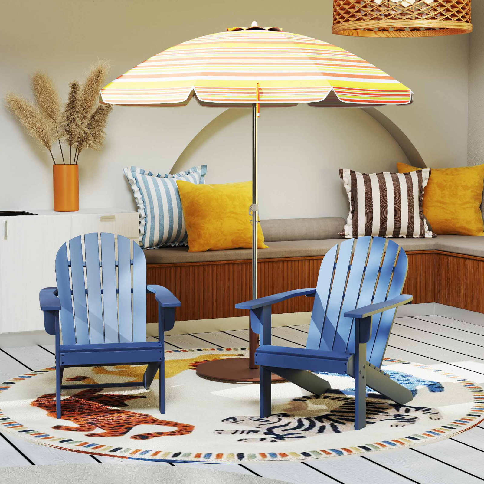 7 Pieces Outdoor Relaxation Bundle - Complete Patio Set