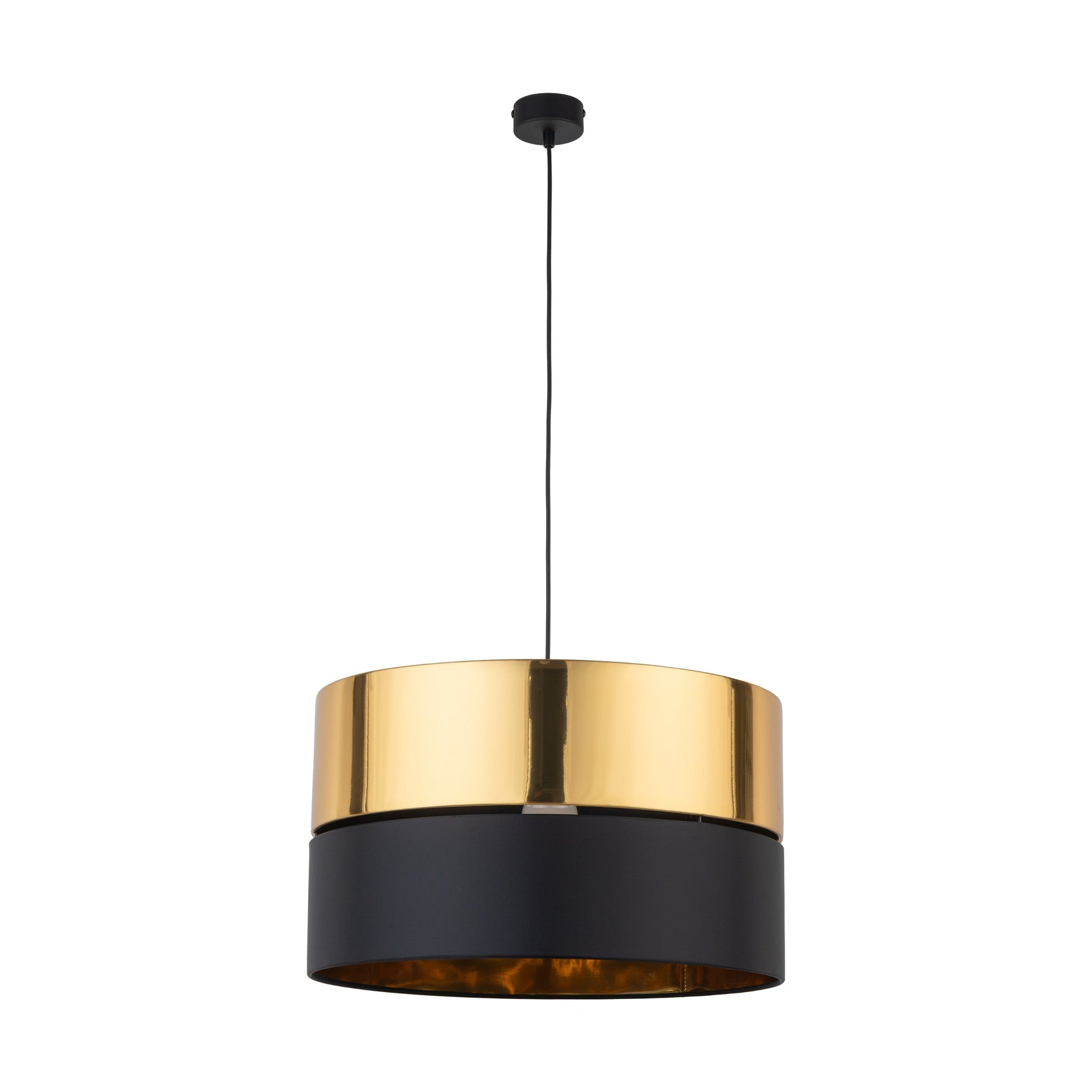 HILTON Black & Gold Pendant Ceiling Light Fixture for Kitchen Island, Dining Room & Living Room – Modern Luxury Lighting