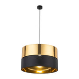 HILTON Black & Gold Pendant Ceiling Light Fixture for Kitchen Island, Dining Room & Living Room – Modern Luxury Lighting