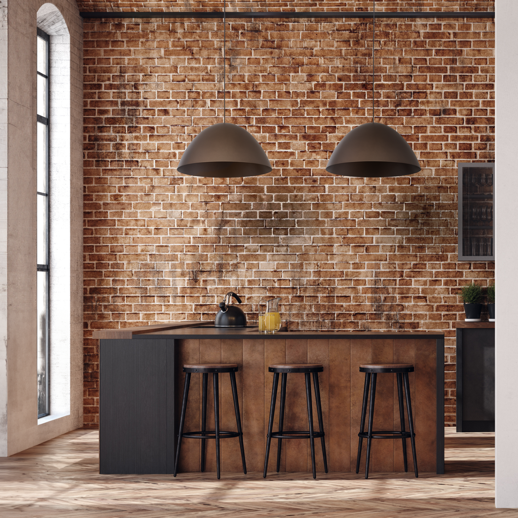 FARO Mid-Century Modern Pendant Light L