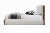 Reggie Upholstered Platform Bed - Cream