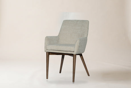 Radley Fabric Dining Armchair (Set of 2) in Taupe, studio photo