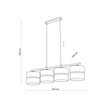 NICOL Nordic Minimalist Pendant Light Fixture for Kitchen Island, Dining Area & Living Room