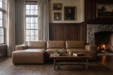Valentina Distressed Leather Recliner Sectional Sofa
