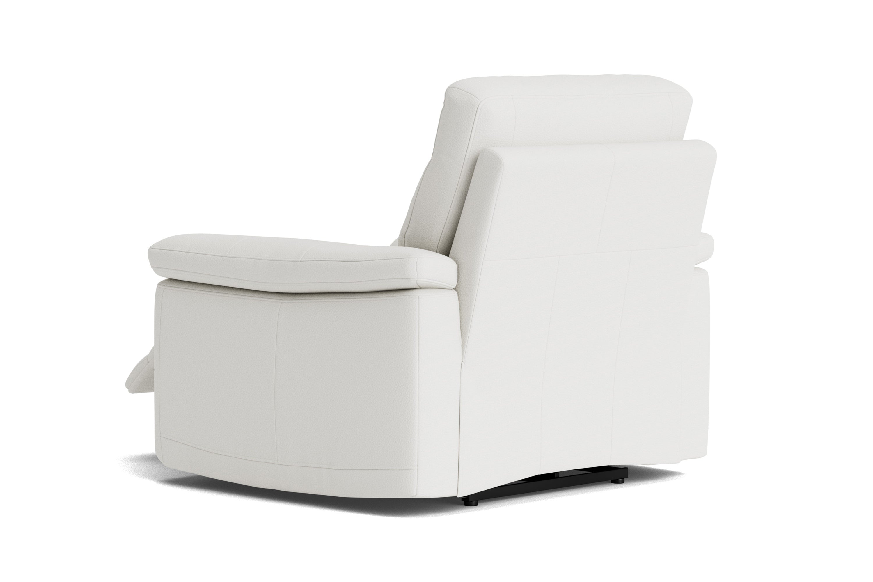 Valencia Vivian Top Grain Leather Recliner Seat, Winter White