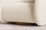 Violet Fabric Swivel Chair
