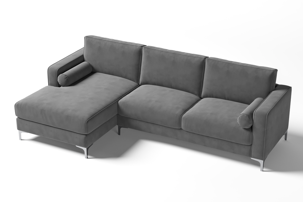 Valencia Luna L Shape Sofa, Grey