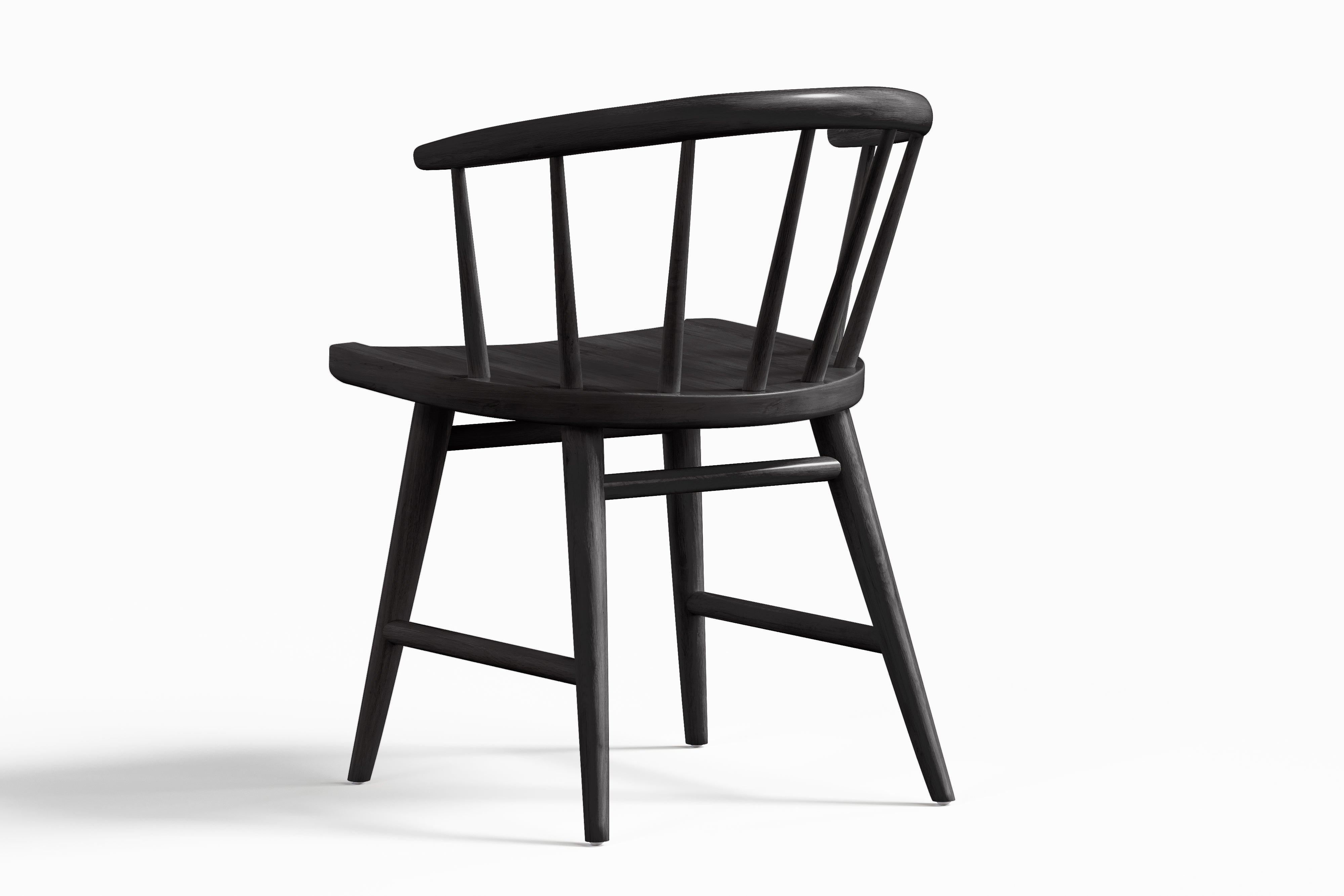 Valencia Lauryn Wood Dining Chair, Black