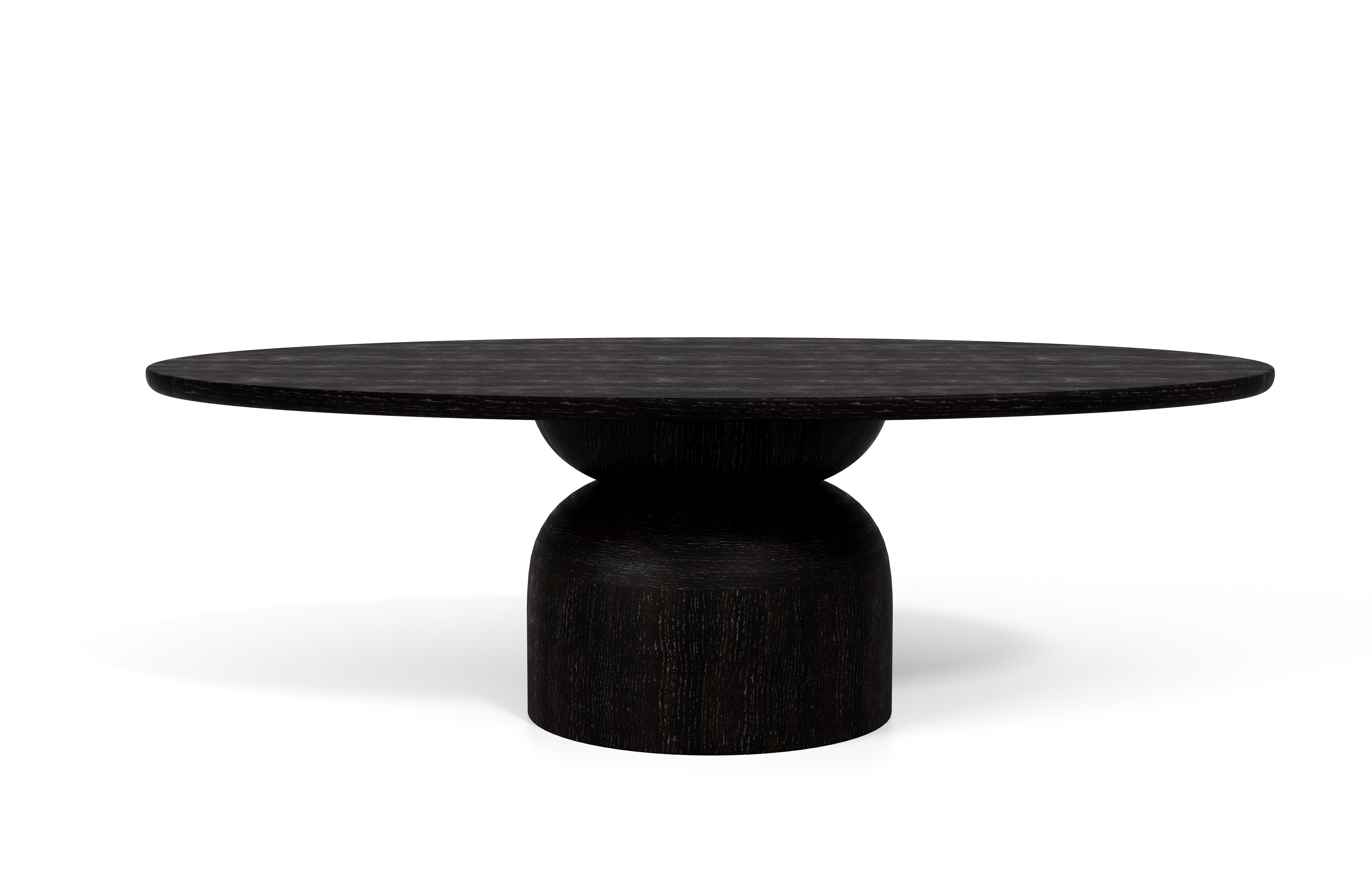 Valencia Ambrosia Wood 96" Dining Table, Black