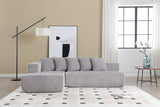 Alexus Corduroy Fabric Sectional Sofa