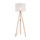 TOKYO Beige Linen Floor Lamp for Living Room, Bedroom & Reading Nook – Scandinavian Minimalist Design