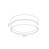 ECO Scandinavian Medium Flush Mount Ceiling Light Fixture for Kitchen, Hallway & Living Room – Minimalist Lighting