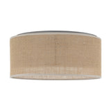 JUTE Natural Woven Flush Mount Ceiling Light Fixture for Kitchen, Hallway & Living Room – Scandinavian Minimalist Lighting