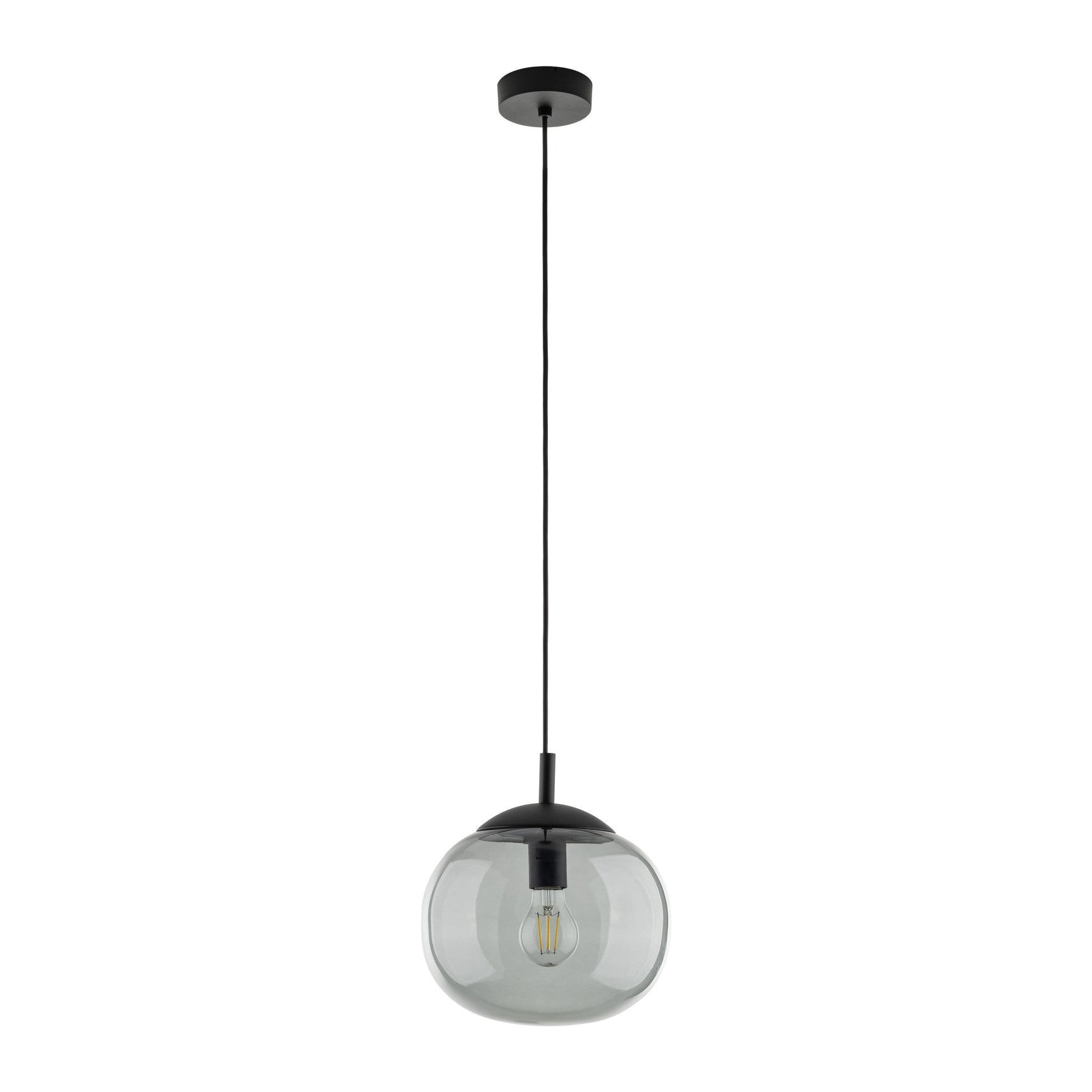VIBE Graphite Glass Scandinavian Pendant Light