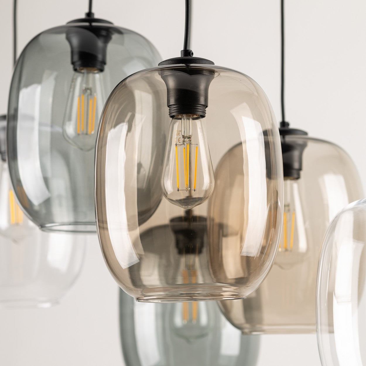 ELIO Mid-Century Modern Pendant Ceiling Light Fixture for Kitchen Island, Dining Room & Living Room