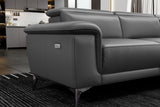 Pista Leather Reclining Sectional Sofa