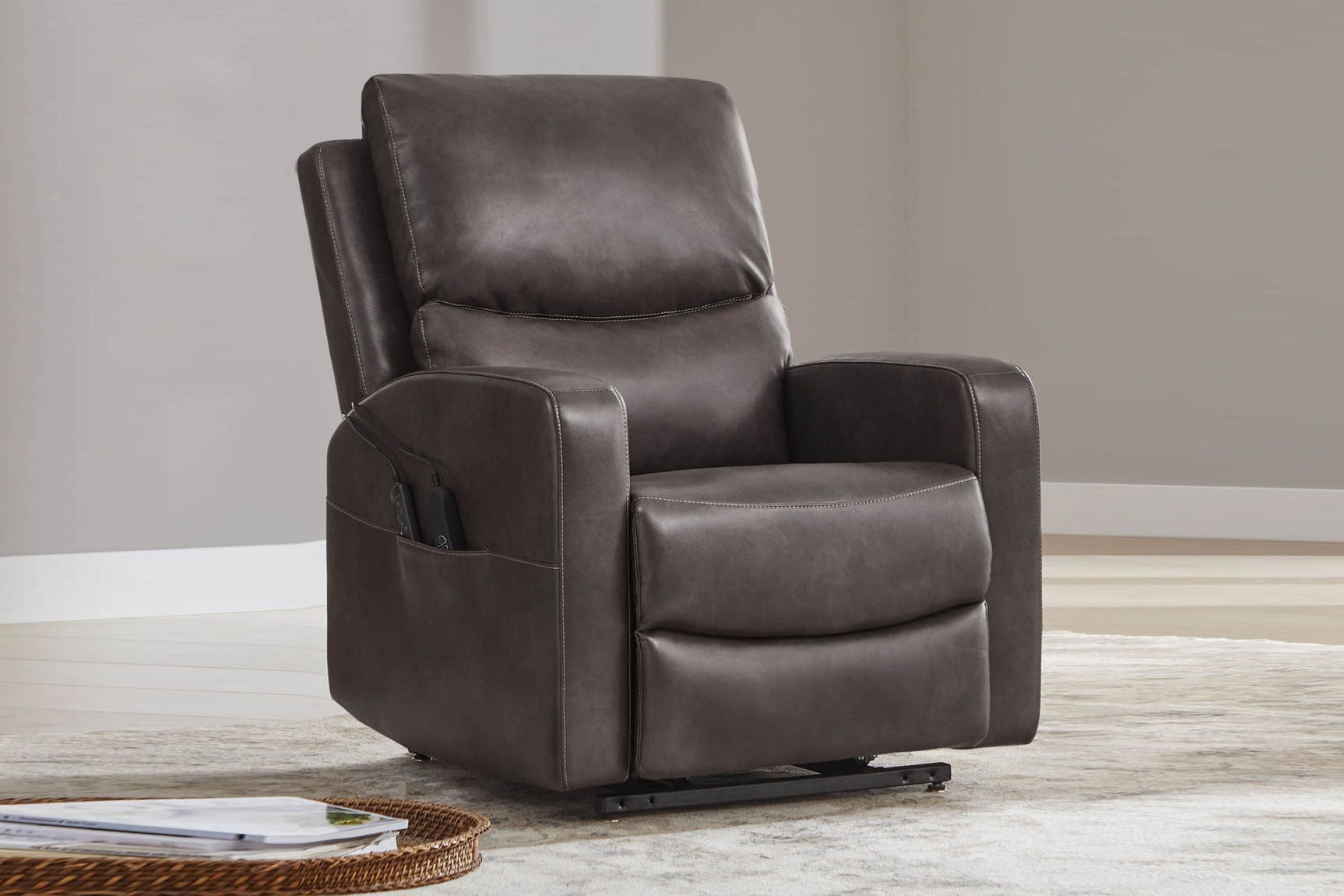 Hector Leather Power Lift Recliner Chair