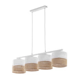 Linobianco Natural Linen Scandinavian Pendant Light for Kitchen & Dining