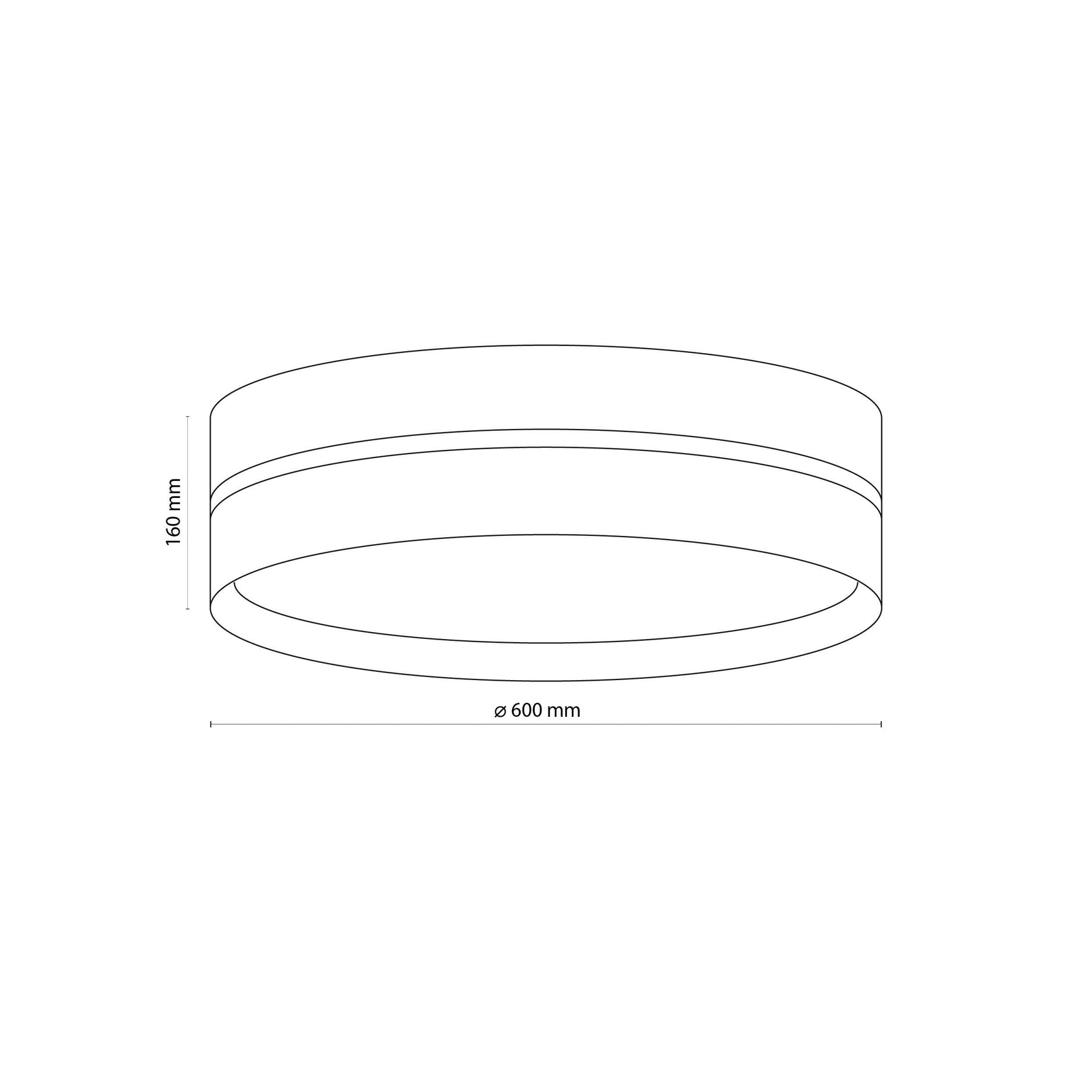 Linobianco Natural Linen Scandinavian Flush Mount Ceiling Light for Bedroom, Hallway & Low Ceilings