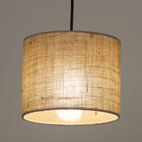 Jute Natural Fiber Scandinavian Pendant Ceiling Light for Kitchen Island, Dining Room & Warm Interior Lighting