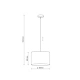 Jute Natural Fiber Scandinavian Pendant Ceiling Light for Kitchen Island, Dining Room & Warm Interior Lighting