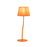 NICOLA Orange Mid-Century Modern Night Lamp for Bedroom, Living Room & Office – Retro Accent Lighting
