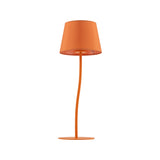 NICOLA Orange Mid-Century Modern Night Lamp for Bedroom, Living Room & Office – Retro Accent Lighting