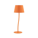 NICOLA Orange Mid-Century Modern Night Lamp for Bedroom, Living Room & Office – Retro Accent Lighting