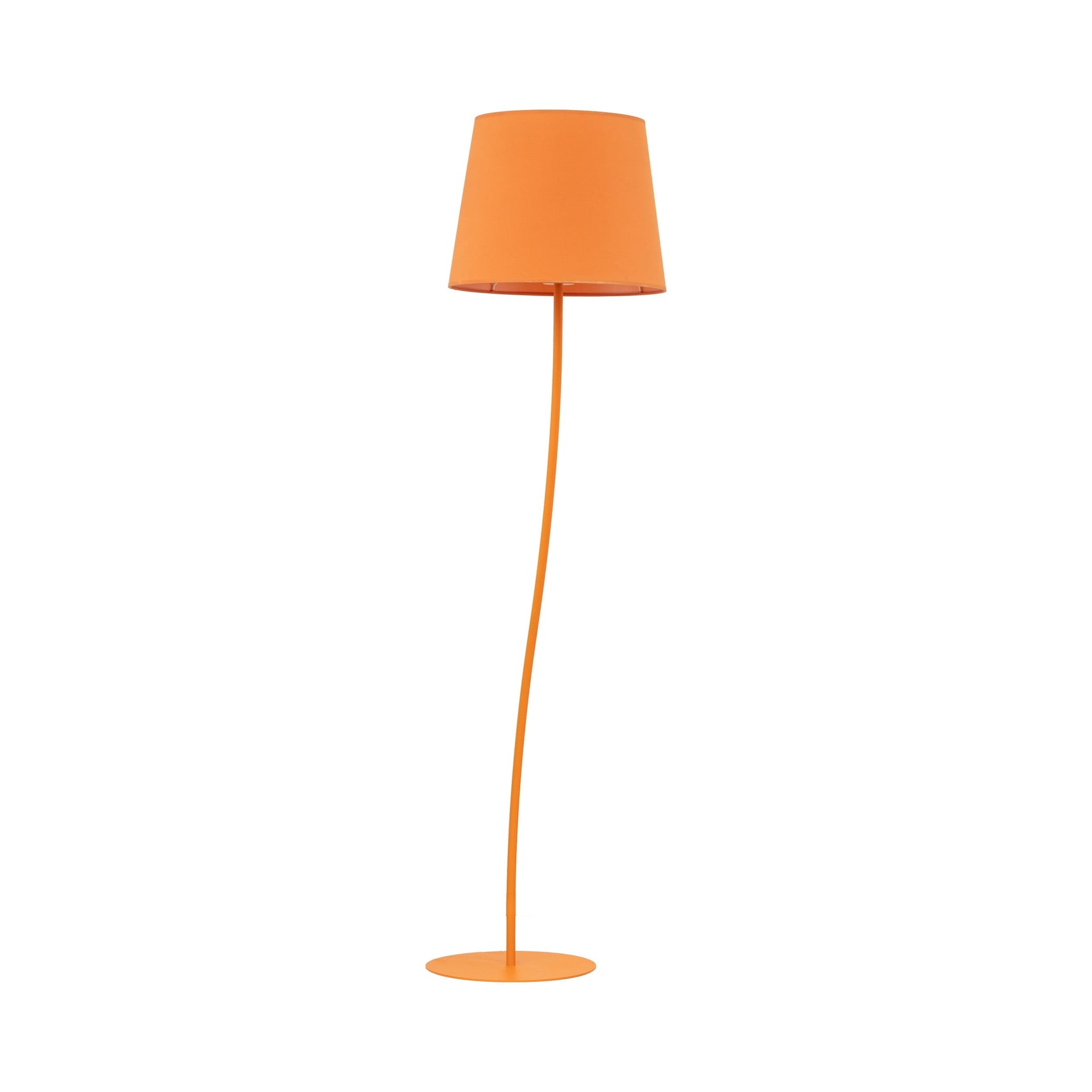 NICOLA Orange Mid-Century Modern Floor Lamp for Living Room, Bedroom & Office – Retro Minimalist Lighting