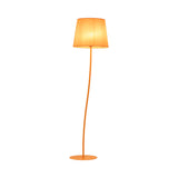 NICOLA Orange Mid-Century Modern Floor Lamp for Living Room, Bedroom & Office – Retro Minimalist Lighting