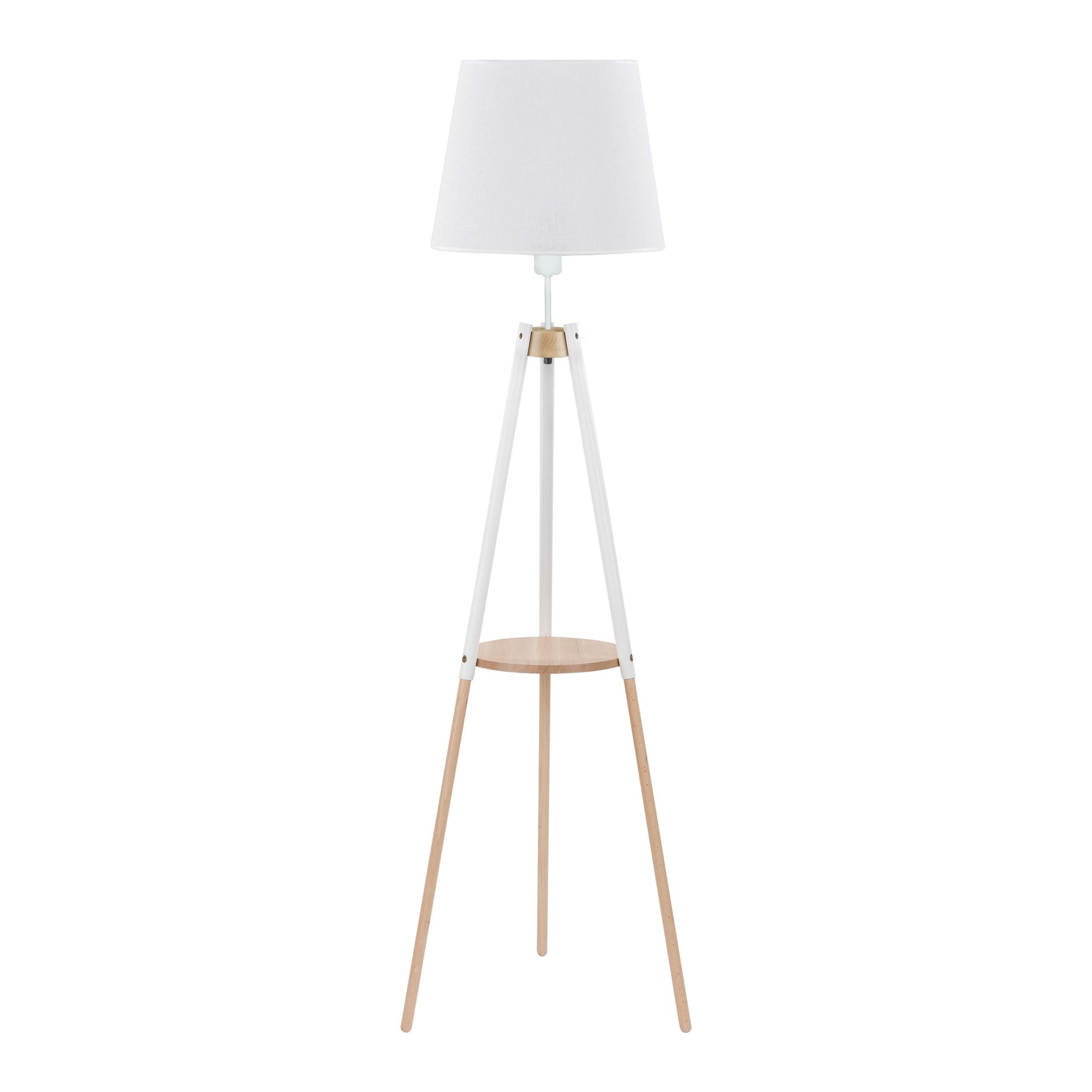 VAIO White Tray Table Floor Lamp
