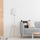 VAIO White Tray Table Floor Lamp