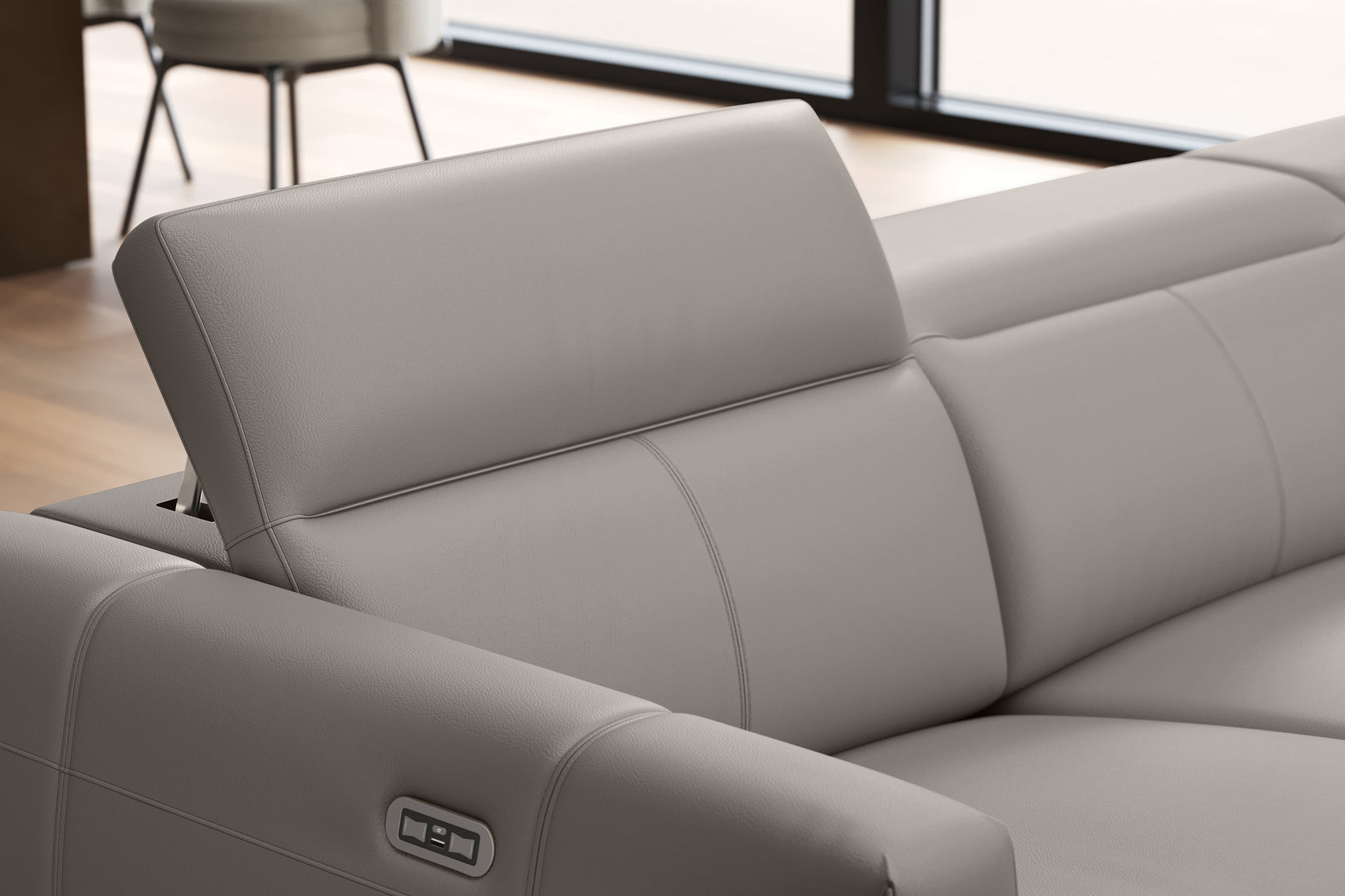 Carmen Leather Dual Recliner Sofa