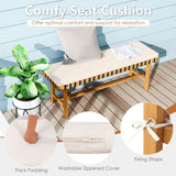 6-Piece Patio Dining Set for 5-6 People Farmhouse Furniture