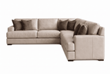 Aurelio Leather Corner Sectional Sofa