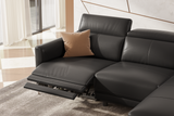 Andria Leather Reclining Sectional Sofa