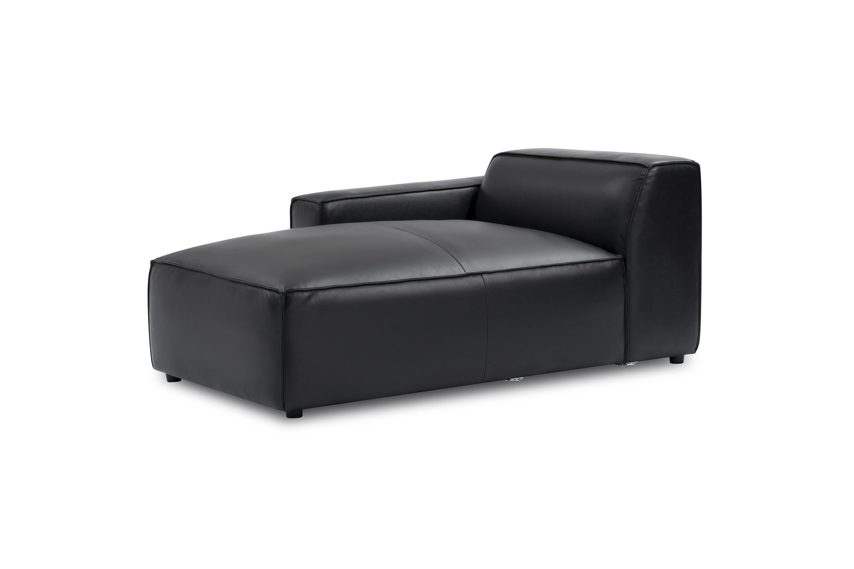 Nathan Leather Left Chaise Sofa Module