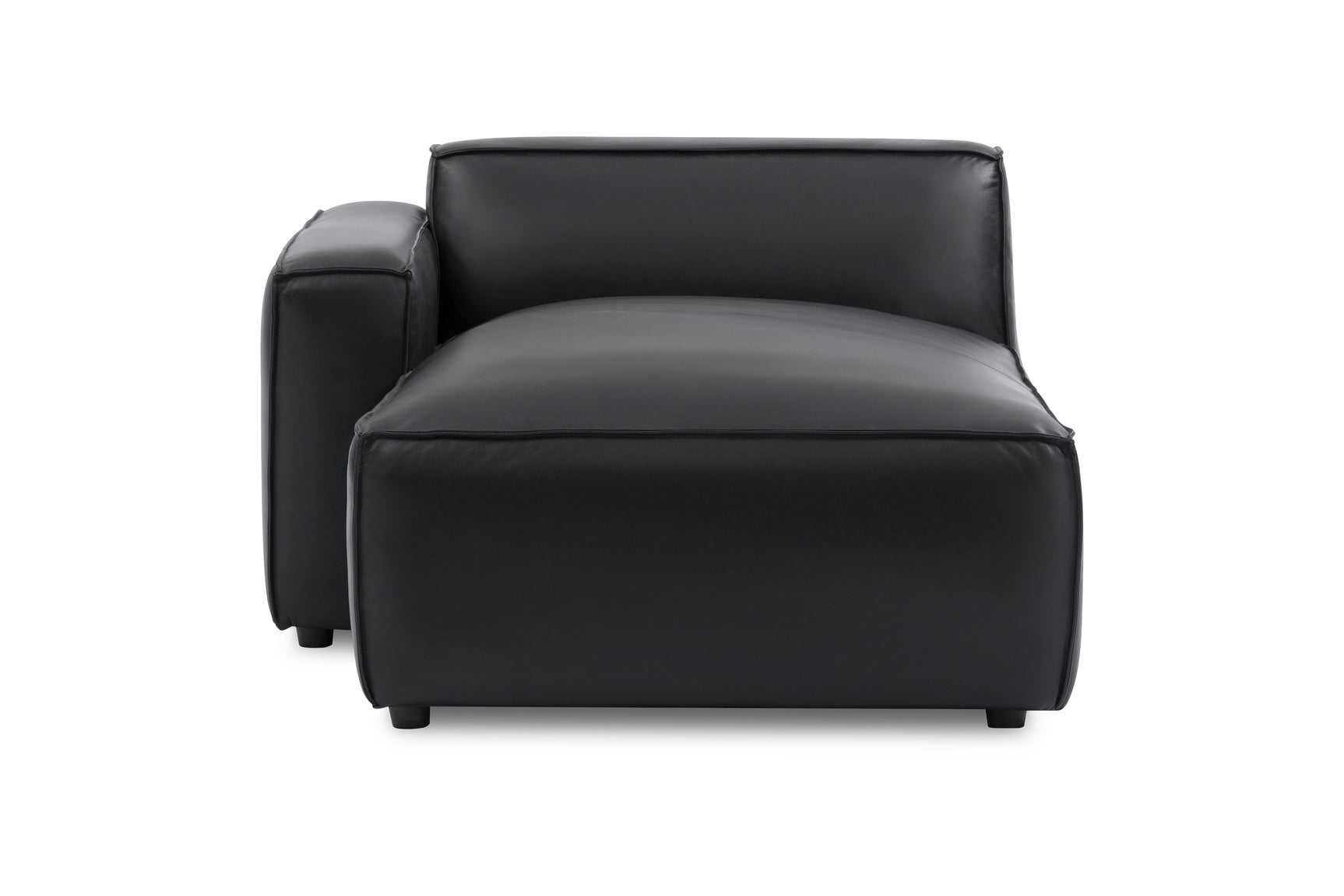 Nathan Leather Left Chaise Sofa Module