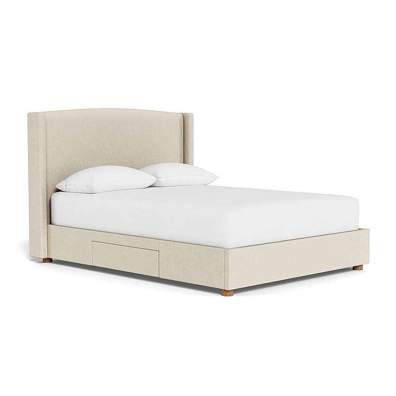 Valencia Harley Queen Storage Bed Frame, Beige